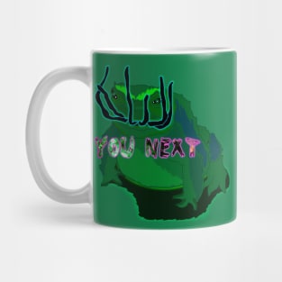 Frog eat spider Mug